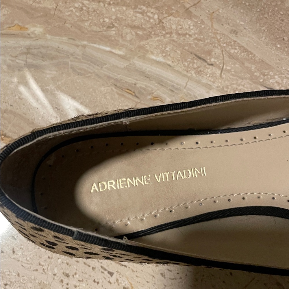 Adrienne Vittadini Leopard Print Cow
Hair Leather Women’s Flats - Picture 4 of 7